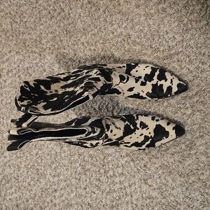 Dingo Cow Print Heeled Boots